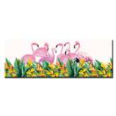 Painting by Numbers Art Animal Flamingos on The Meadow